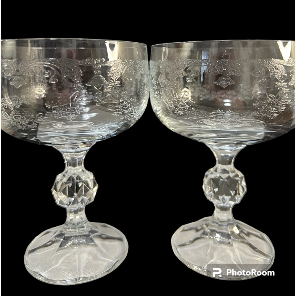 Vintage Cascade Fine Crystal Stemware